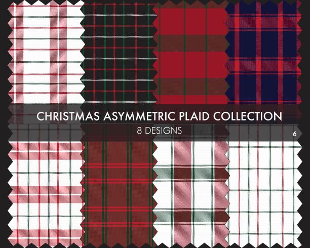 红底格纹服饰图案