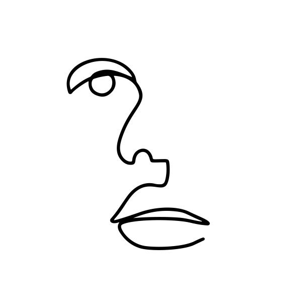 抽象画人物线条抽象画人物