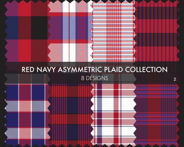 红底格纹服饰图案