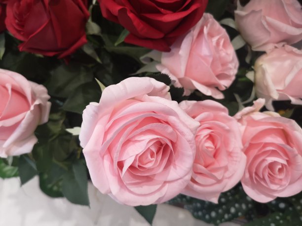 红色婚礼花艺素材