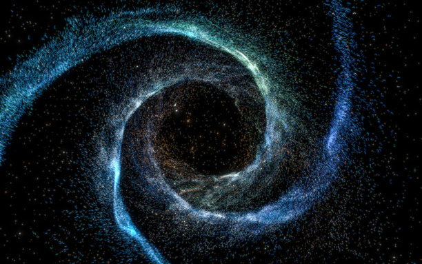 繁星点点蓝色动态宇宙