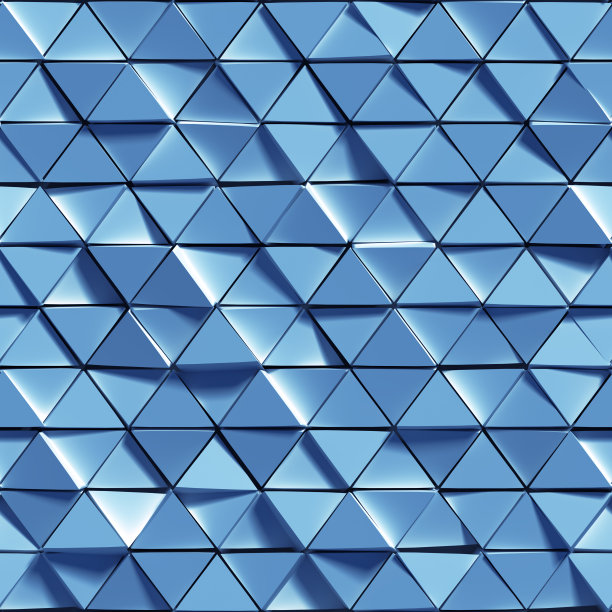 蓝调几何图案无缝背景