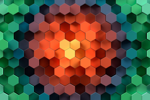 抽象几何四方连续图