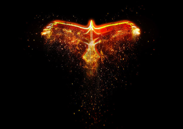 炫彩流动的火焰抽象图案