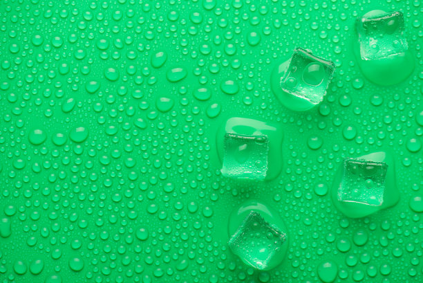 清新绿色方块背景图案