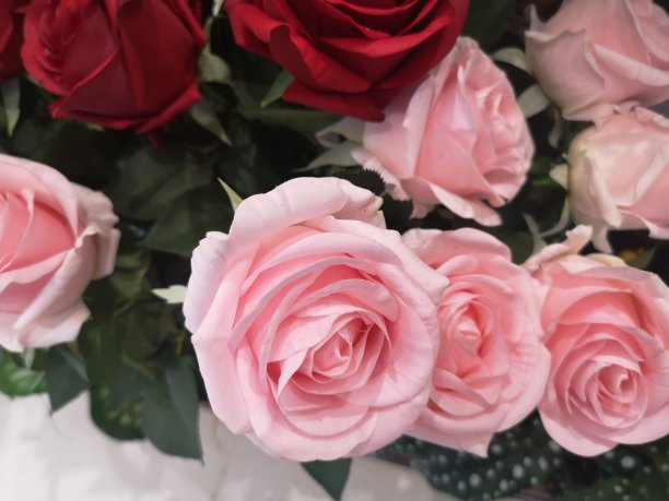 红色婚礼花艺素材