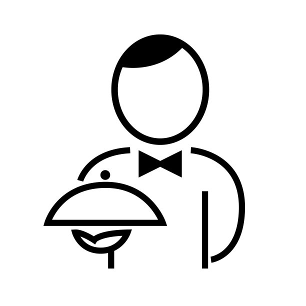 服务员logo