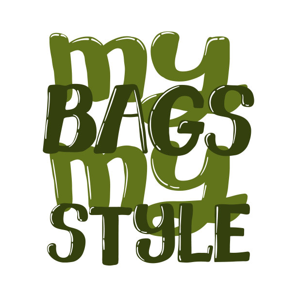 手写字体手提袋