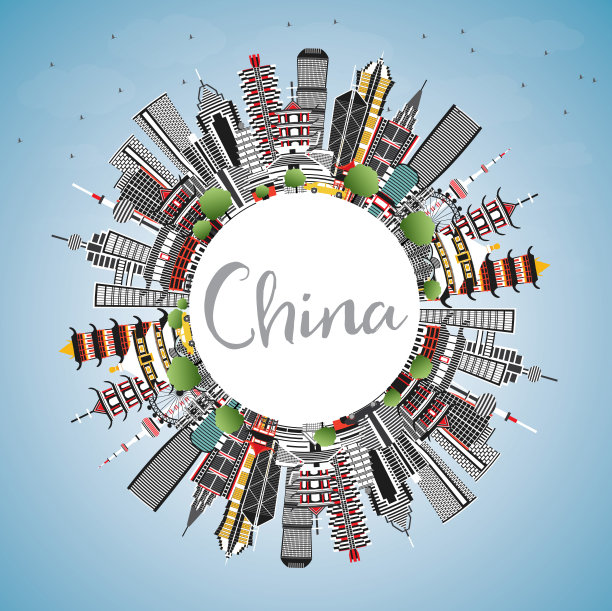 成都地标建筑矢量