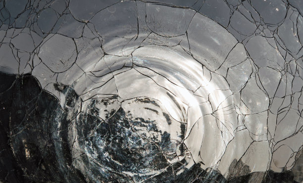 圆形彩色折光纹