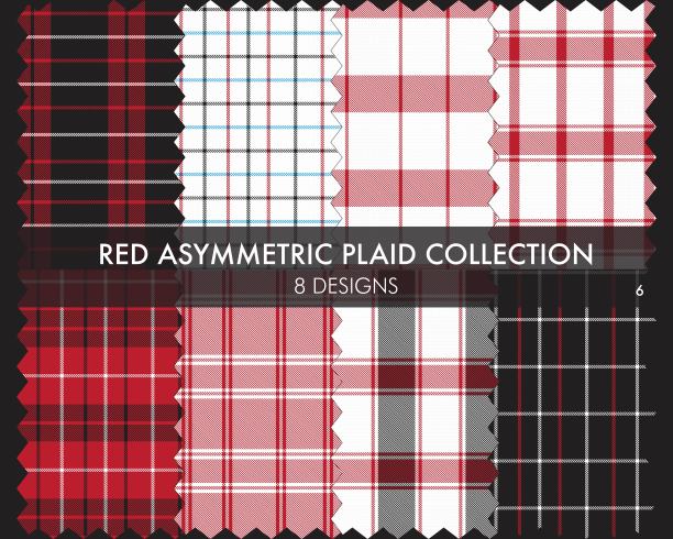 红底格纹服饰图案