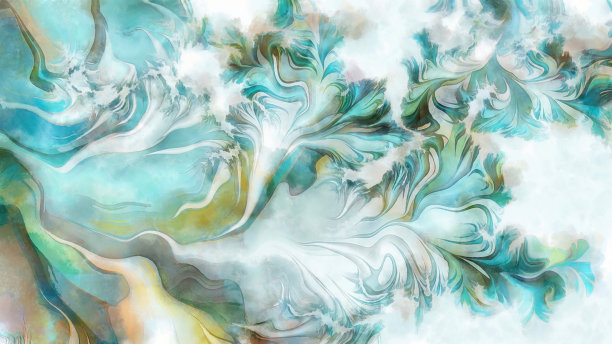 液态流体花纹装饰画