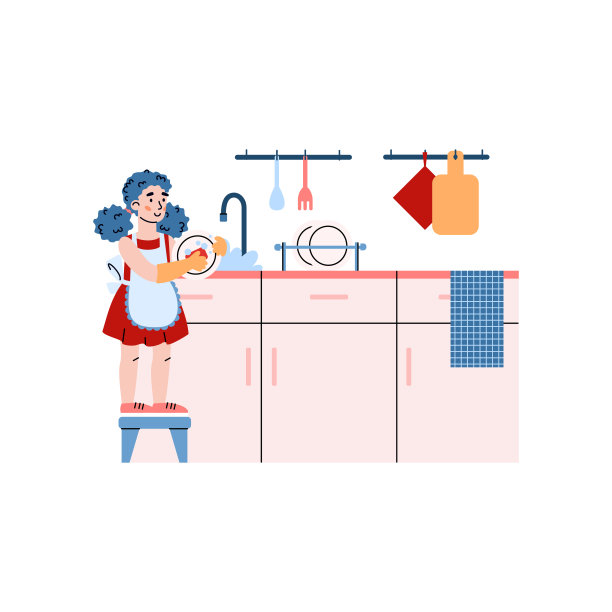 日常生活场景插画