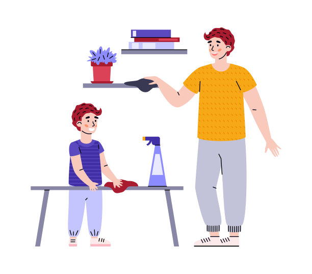 日常生活场景插画