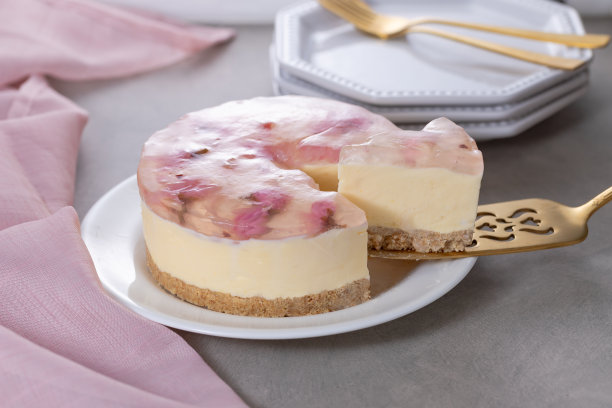 樱花果冻乳酪蛋糕