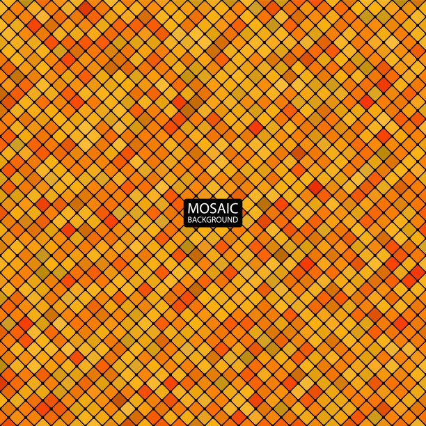 金色抽象格子纹