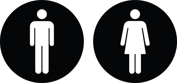 标志,浴室,女人,符号,男人,卫生间,蜘蛛网,伴侣,性别标志,标签