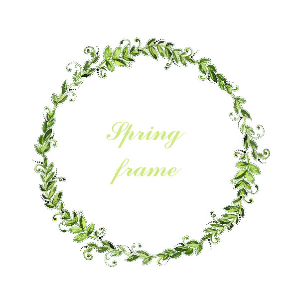 精美蓝绿色圆形花纹图案