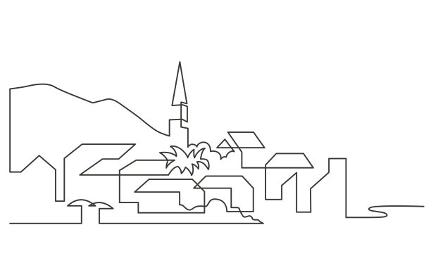 古镇民居logo