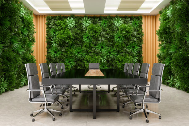 绿色企业形象墙设计
