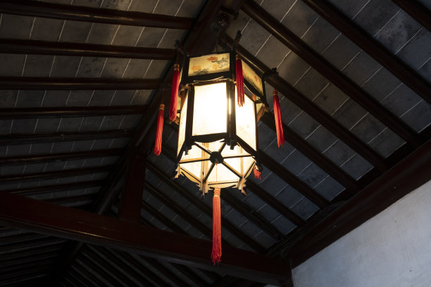中式庭院灯