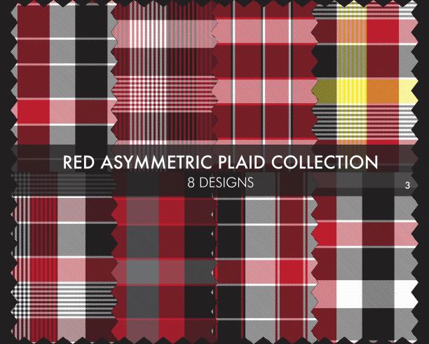 红底格纹服饰图案