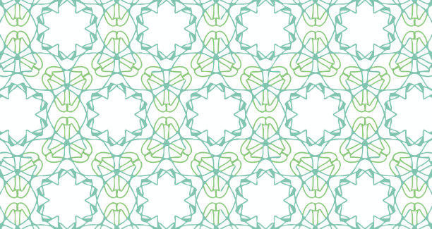 精美对称圆形花纹图案