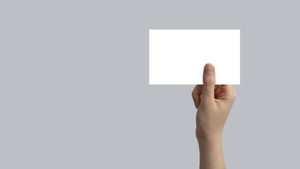 银色名片模板公司名片