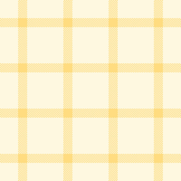 黄色苏格兰格子布纹格子花纹