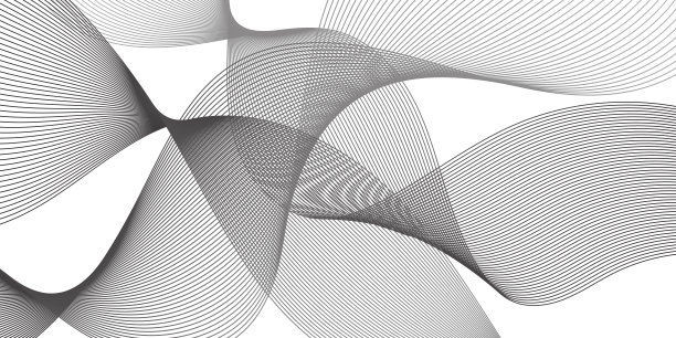 简单条纹动感曲线波浪