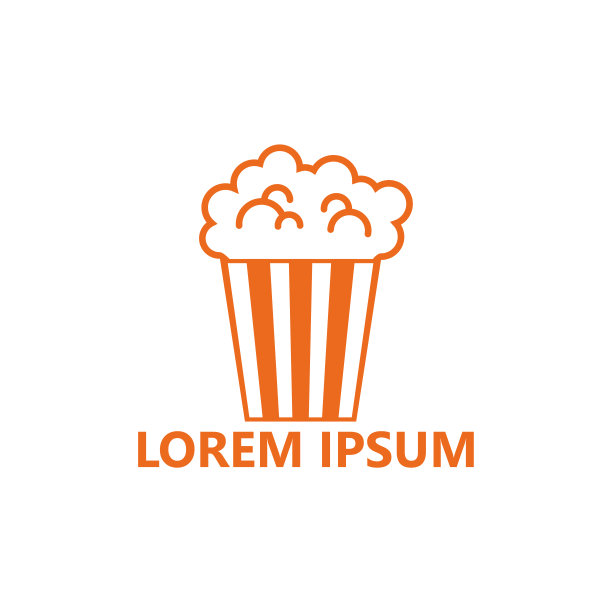 爆米花设计字体