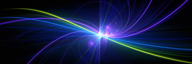 炫彩动感光线抽象背景图