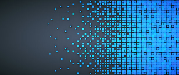 蓝调几何图案无缝背景