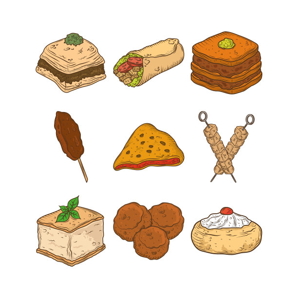 美食插画