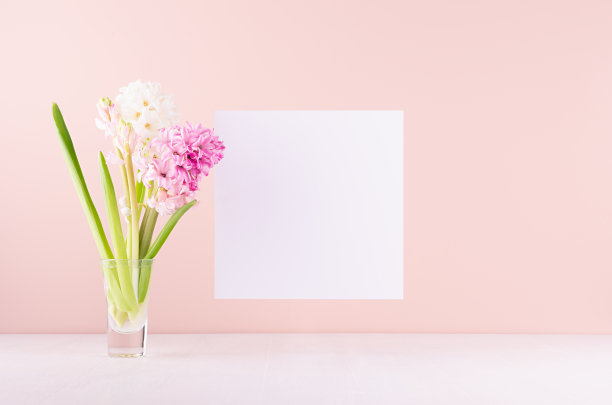 清新绿色方块背景图案