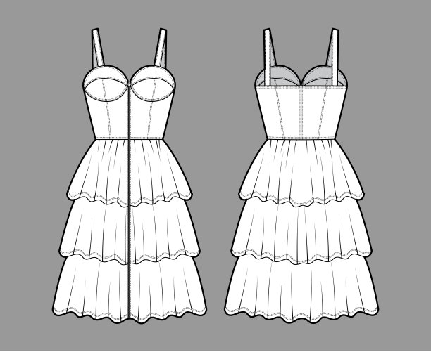 精细分层矢量图