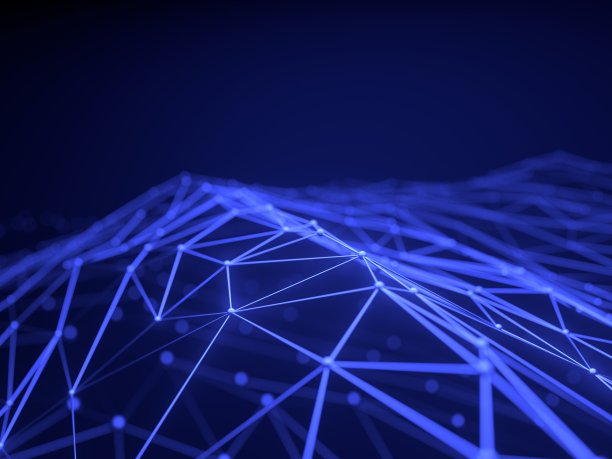 引领未来背景板蓝色