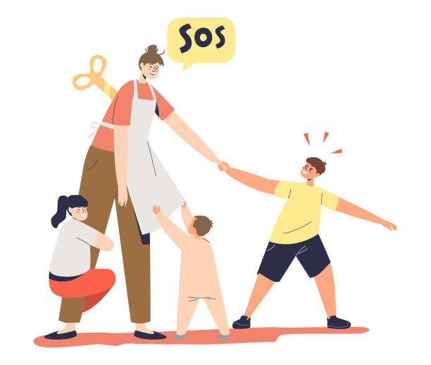 日常生活场景插画