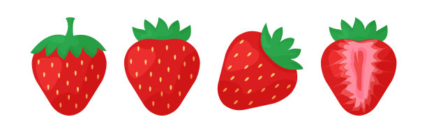 草莓卡通图案