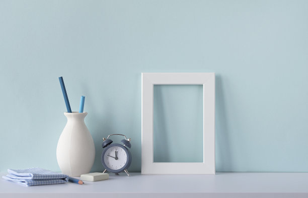 蓝色企业文化墙