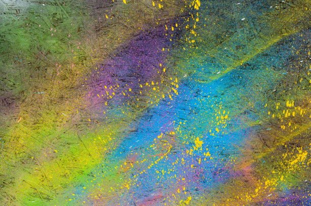 涂鸦抽象背景彩虹纹理