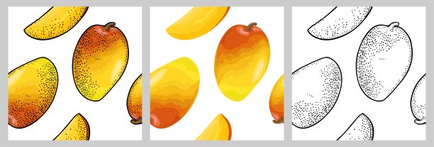 芒果插画