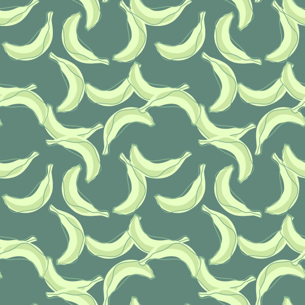 清新蓝绿棕榈叶图案背景