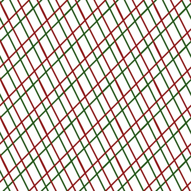 红绿格子布纹