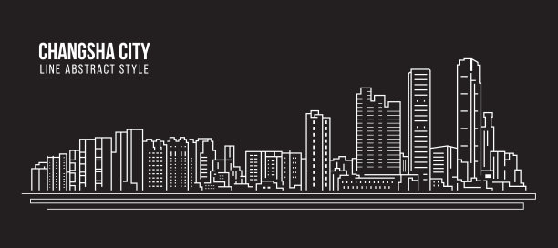地标插画