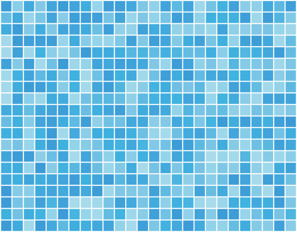 蓝调几何图案无缝背景