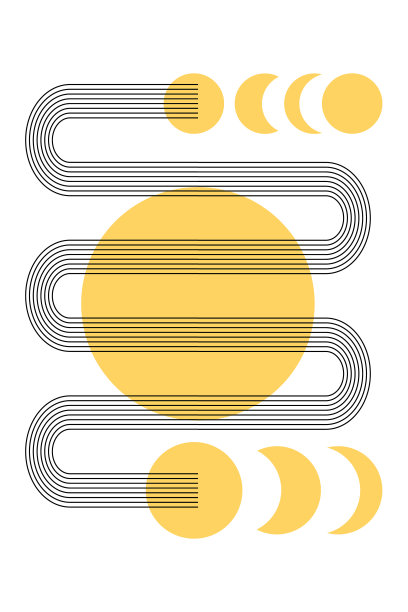 抽象北欧彩色几何