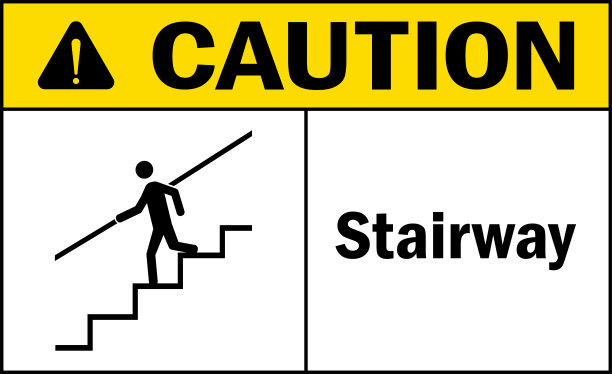 安全警示阶梯宣传栏