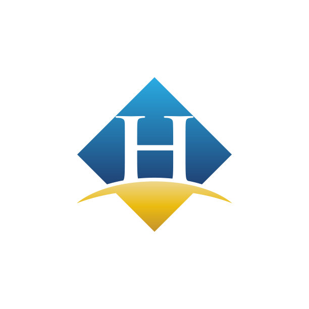 h字母全球贸易logo