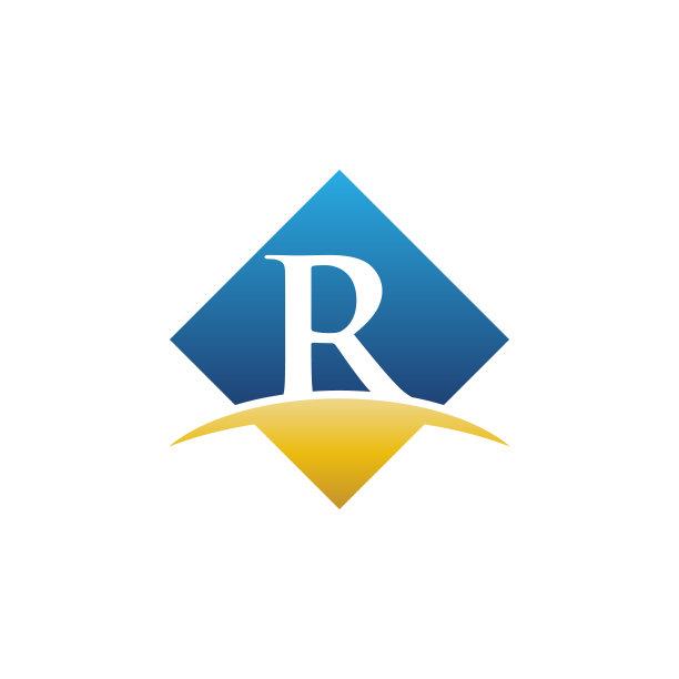 r字母菱形logo